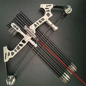New Upgraded Compound Bow And Arrows Set For Games Pocket Bow Archery Bow RH/LH Archery Gift High Quality Mini Archery Bow Set stainless steel mini bow game toy cool gift