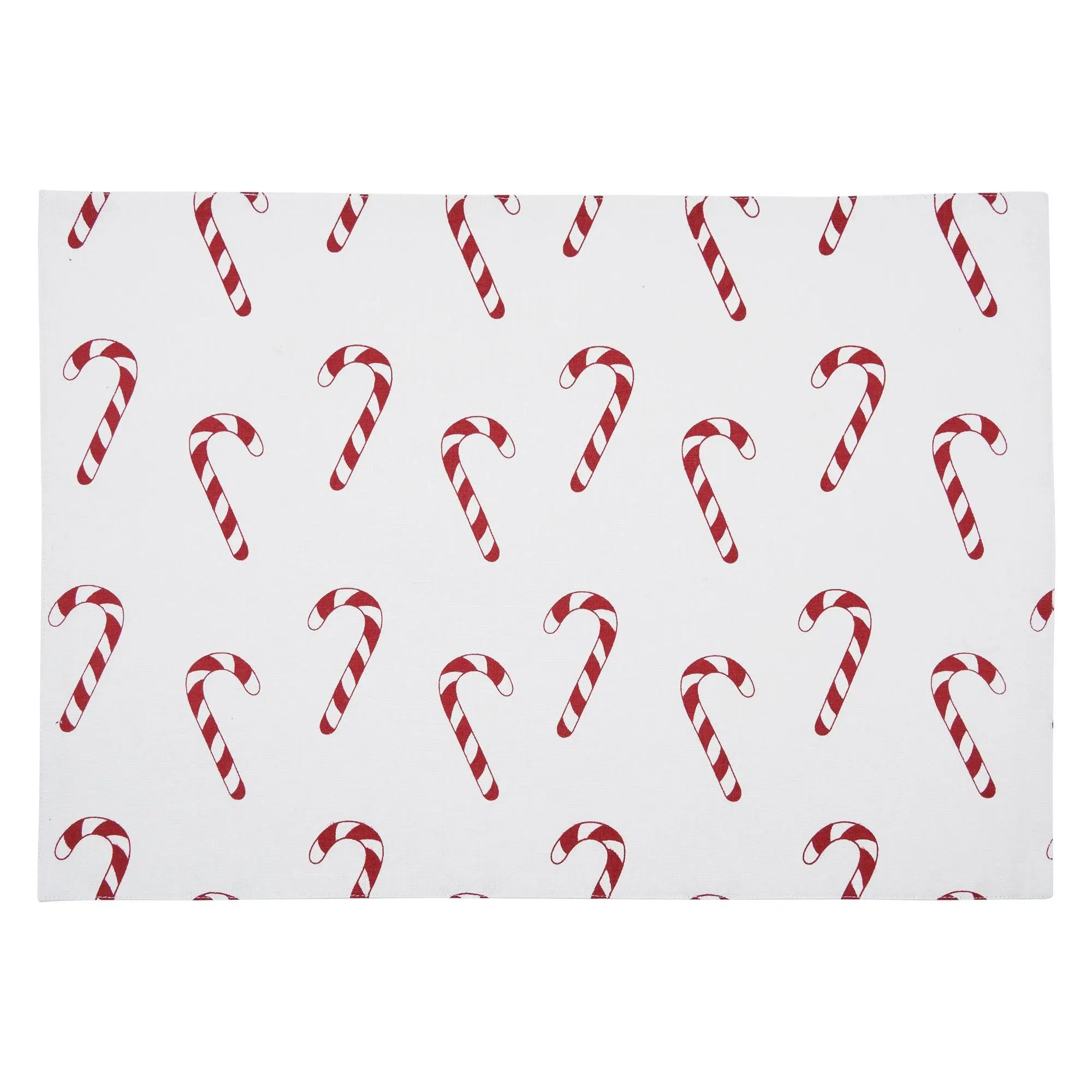 Candy Cane Wishes Placemat Set of 6 by Valerie Candy Cane Wishes Placemat Set of 6 by Valerie