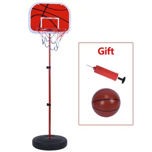 Portable basketball hoop, 150 cm high adjustable basketball shooting frame system, metal pole basketball hoop suitable for indoor and outdoor use, suitable for children's sports toys basketball shooting frame, suitable for backyard or bedroom use.