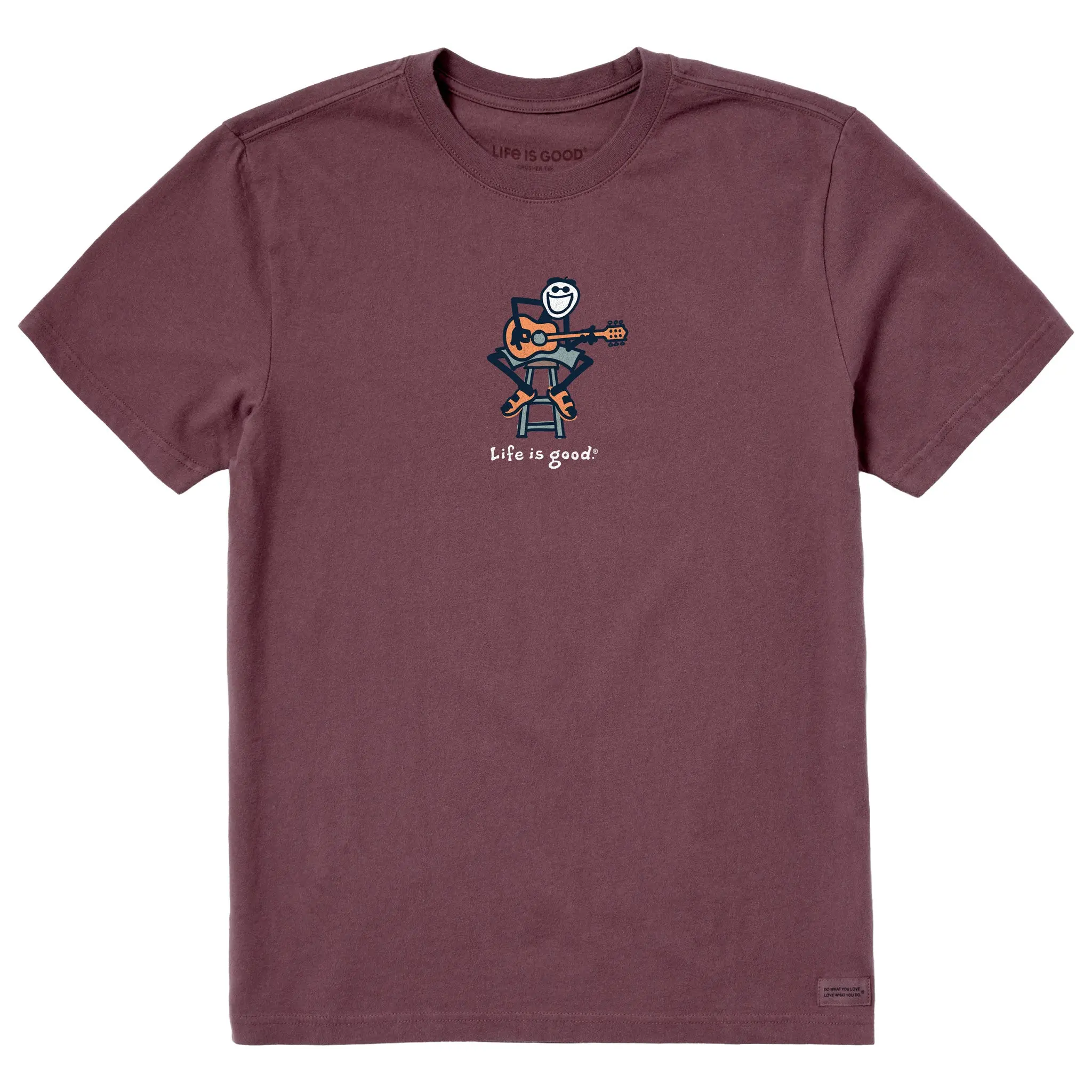 Men's Jake Acoustic Guitar Short Sleeve Crusher Tee