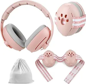 Summer Spring Gift Baby Ear Muffs, 2-in-1 Baby Ear Protection Noise Cancelling Headphones Ages 0-3 Years, Infant Hearing Protection