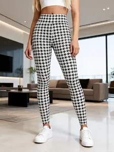Peacock-pattern high-waisted yoga pants | Fitness / Commuting / Casual Wear - One pair for all occasions!