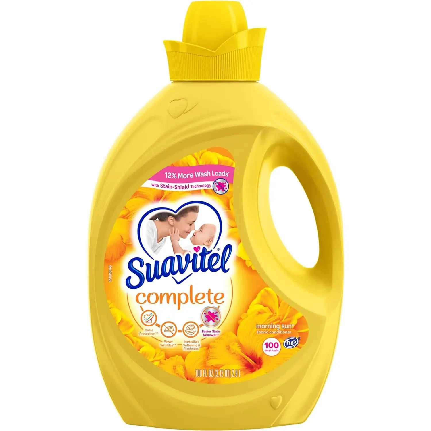 Suavitel Complete Liquid Fabric Conditioner, Laundry Fabric Softener with Fabric Protection Technology, Morning Sun, 100 fl oz, Enough Liquid For 100 Small Loads