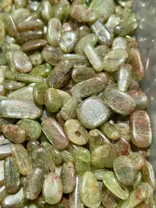 Green Kyanite Tumbled Crystal Grade AAA - Multiple Sizes Available - Tumbled Green Kyanite Crystal - Polished Green Kyanite - Green Crystal