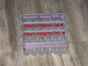 Custom personalized Egg container, carton, storage