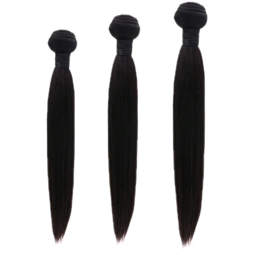 Brazilian Silky Straight Bundle Trio glossy hairbundles hair extensions