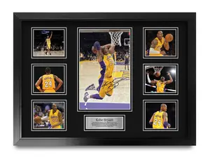 Kobe Bryant Excellent Gift Idea UnFramed Autograph Picture for Basketball Fans