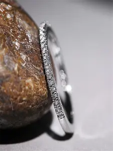 Women's Elegant Rhinestone Decorated Ring, Exquisite Trendy Wedding Promise Rings for Wedding Engagement Party, Bridal Engagement Ring, Fashionable Jewelry for Women As Gift