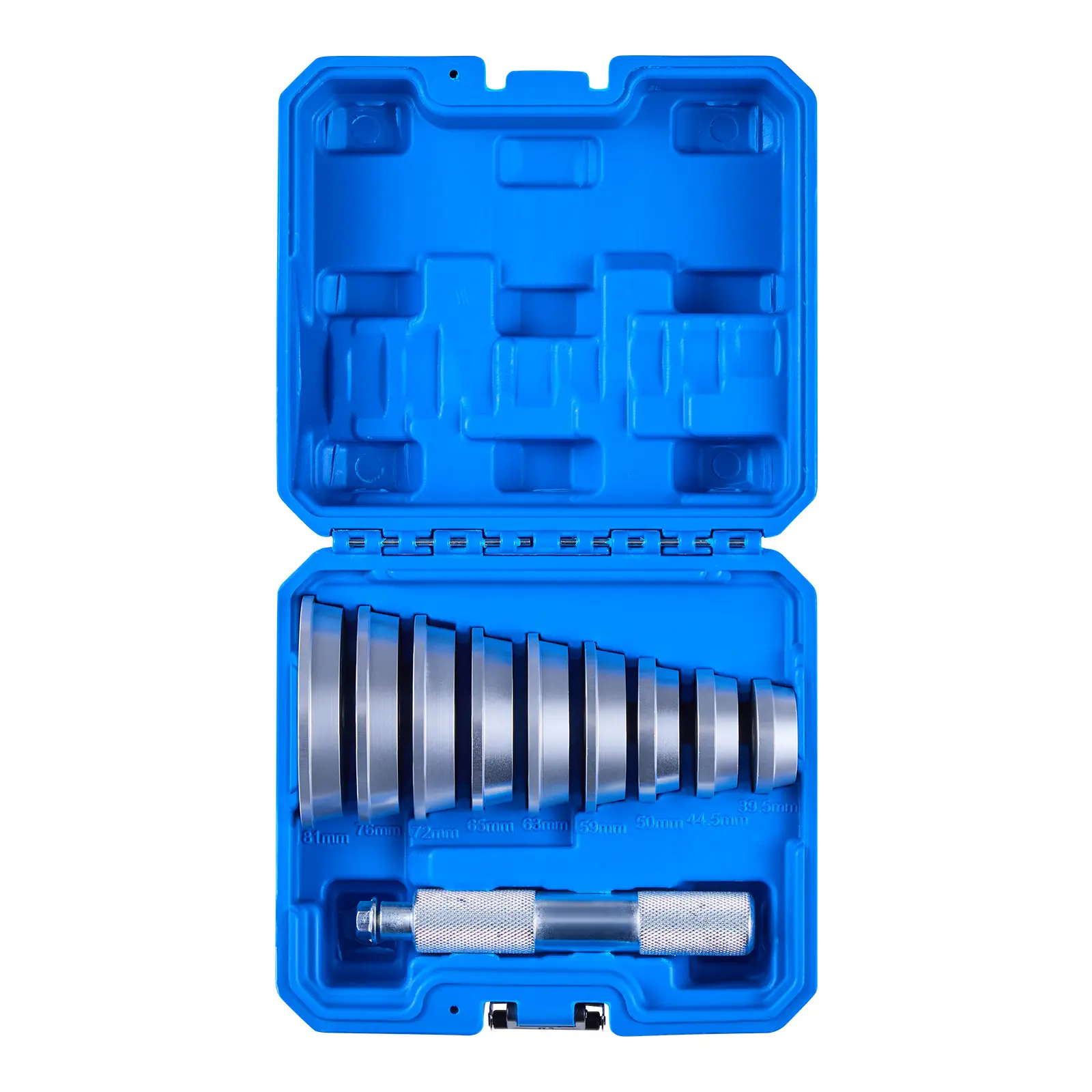 【Summerfinds】VEVOR Bearing Press Tool Kit Set10-Piece Bearing Race & Seal Driver Set with 9 Bushings & Handle ShaftHeavy-Duty Aluminum Alloy Removal & Installation Tool with Storage Case, Complete Tool Set