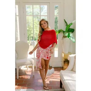 Luna Seashell Wrap Mini Skirt