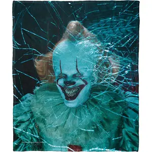 Pennywise "It" Movie Print Soft Fleece Throw Blanket, 3 Unique Designs with "Come Home" & Classic Clown Faces, All Season Sofa Bed Nap Office Car Camping Blanket, Ultra Fluffy Lightweight Throw for Cozy Horror Nights & Stephen King Fans Gift