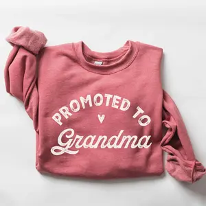Promoted to Grandma Sweatshirt New Grandma Shirt Grandma Gender Reveal Shirt Maternity Shirt Pregnancy Announcement Gift