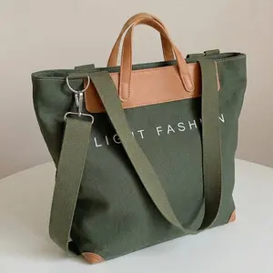 Women's Casual Oversized Cotton Handbag Sling Bag - Large Capacity, Adjustable Straps, Fashionable Unique, Aesthetic Spring Essential for Travel & Work, Spring Glow Up, Fashionable Unique Bags