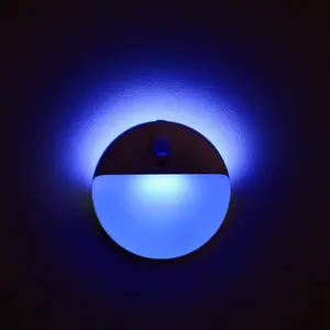 2 Pack Stair Lights Indoor, Stick on Lights, Motion Sensor Night Light, 3 Lighting Modes, Dimmable, Portable  Night Light for Travel, Tents, Bathroom, Bedroom, Hallway, Blue