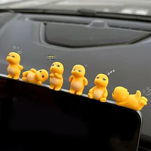 12pcs Cute Dinosaur Car Interior Decorations, Adorable Dashboard Accessories for Cars, New Style Electric Vehicle Small Ornaments, Car Interior Set, Car Trinkets