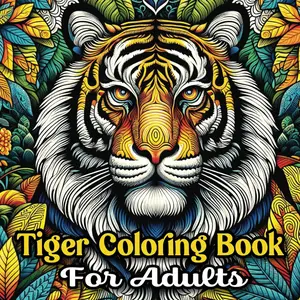 Tiger Coloring Book For Adults: Calming and Relaxing Mandala Patterns For Men and Women
