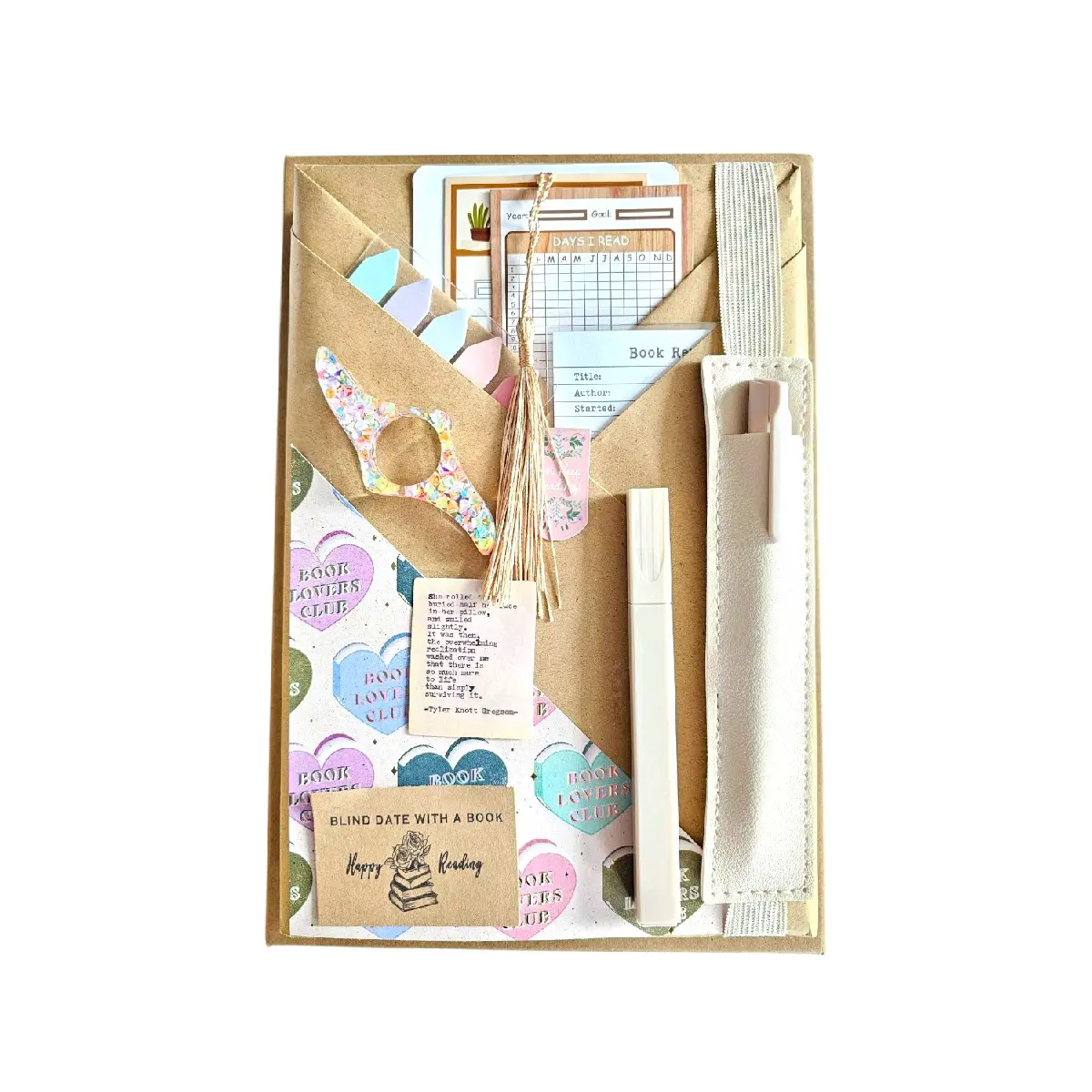 Blind Date With a Book | Deluxe Bookish Gift Set | Book Lover Gift | Cozy Reading Experience