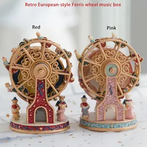 Vintage European Ferris Wheel Music Box (sky City), Girls Best Friend Birthday Valentine's Day Gift Decoration