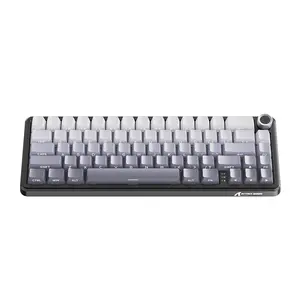 ATTACK SHARK Wireless Mechanical Keyboard, Rechargeable 3-mode Wireless Keyboard with RGB Backlight, Gaming Keyboard for Office & Gaming Setups