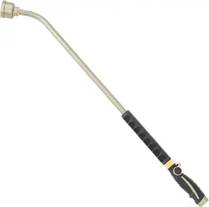 RESTMO Extra Long 36 Inches Watering Wand, Heavy Duty Metal Hose Wand with Thumb Flow Control, Gentle Soft Full Shower Sprayer Wand for Hanging Baskets, Shrubs, Plants, Flowers, Garden and Lawn