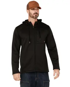 Hawx Men's Men'S Merrick Grid Back Zip-Front Fleece Hooded Work Jacket - Hxfa21o20