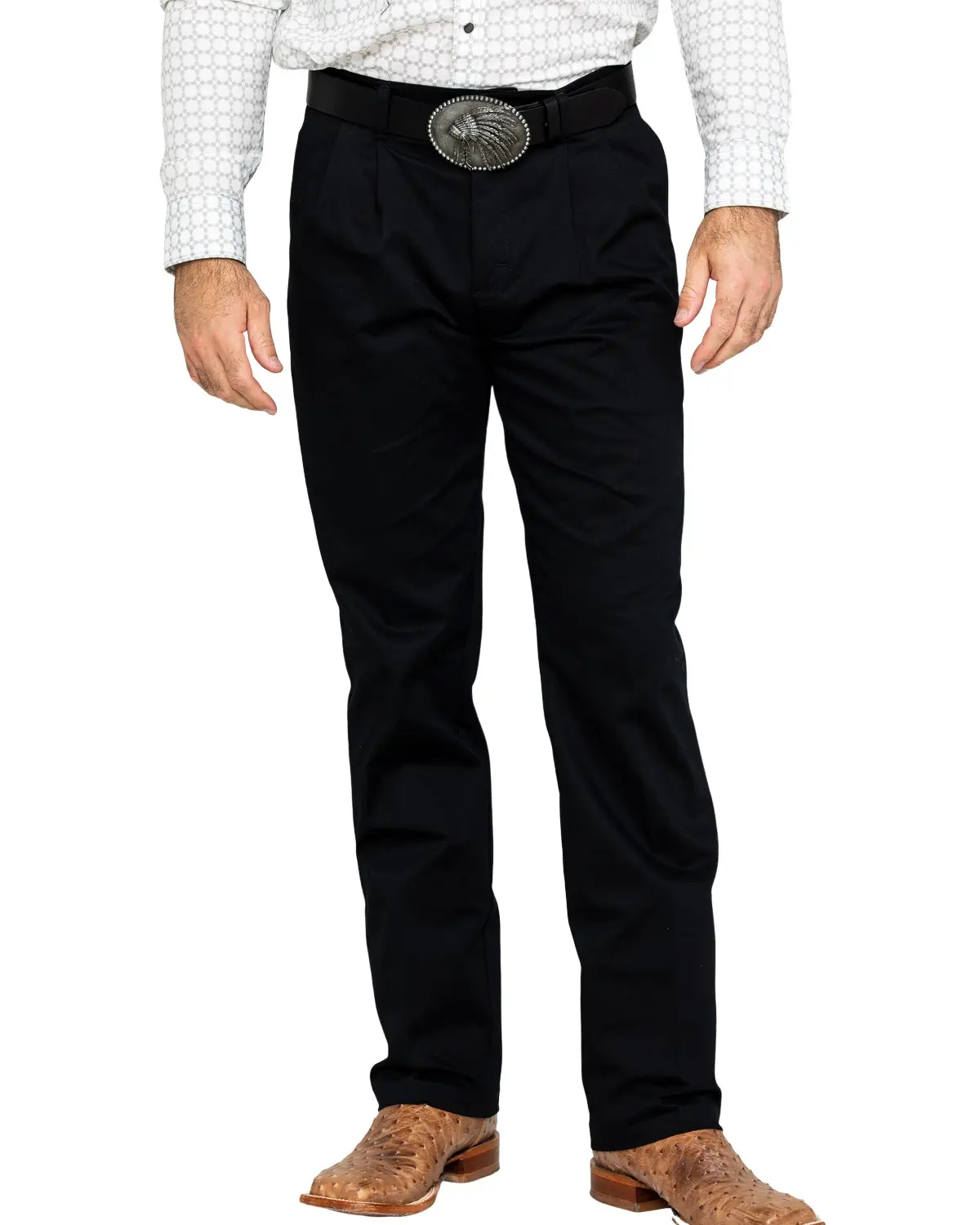 Wrangler Men's Men'S Casual Flat Front Western Pants - 1000096Bk
