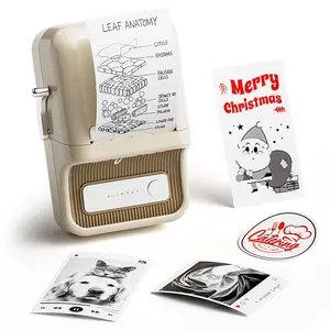 Niimbot Label Maker B21 PRO 2-inch Grayscale Photo Printer Free Thermal Label Paper Roll for Name tag Home storage label Grayscale photo printing & Business ，Bluetooth connectivity，Mobile App Editing