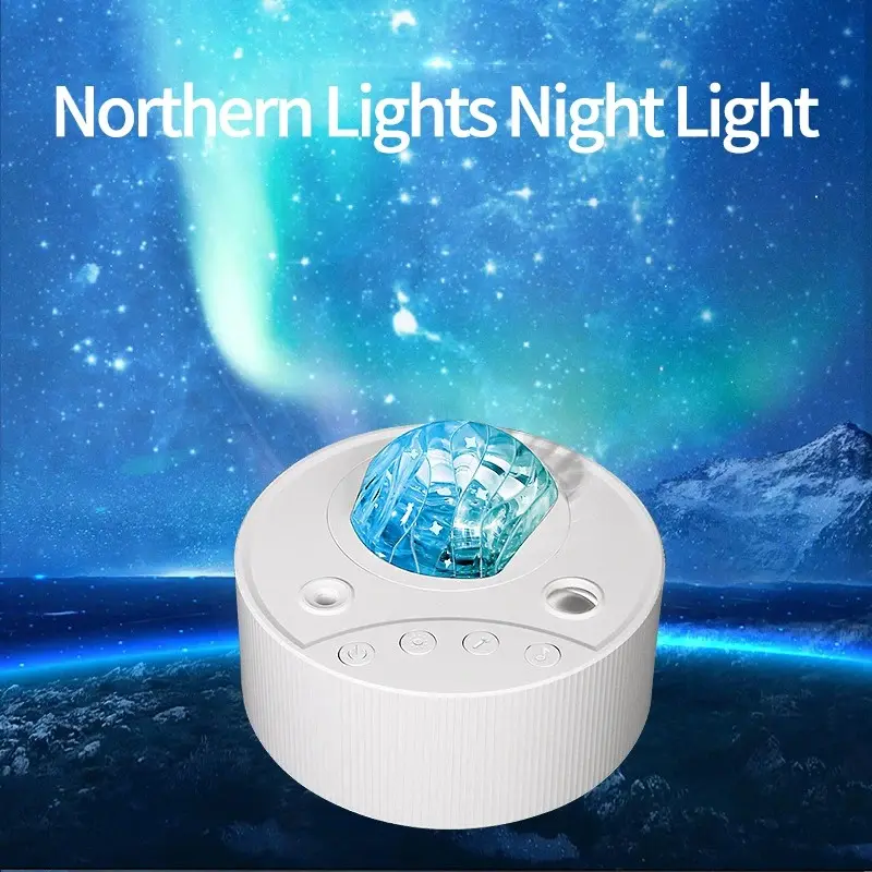 Northern Lights LED Galaxy Projector Night Light Children's Gift Aurora Starry Sky Laser Bluetooth Music Projector Decompression Toy