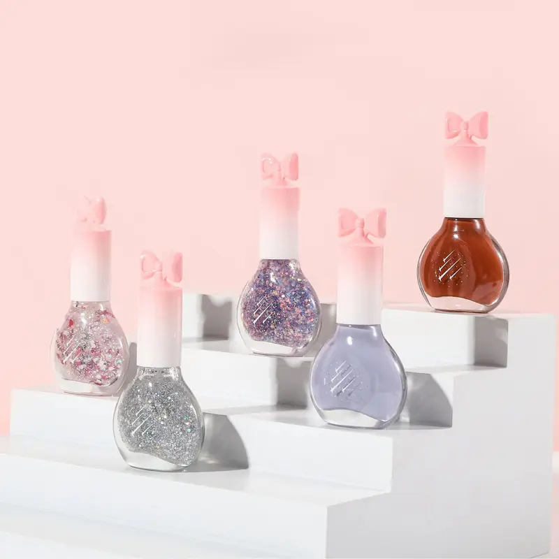 Quick-Dry Glitter Nail Polish, Long-Lasting & Waterproof Oil-Based Formula for Nail Art - No Bake Required, Ideal for School & Daily Wear, Cosmetic, Finger Nail Polish, Ideal For School, Work, And Dates