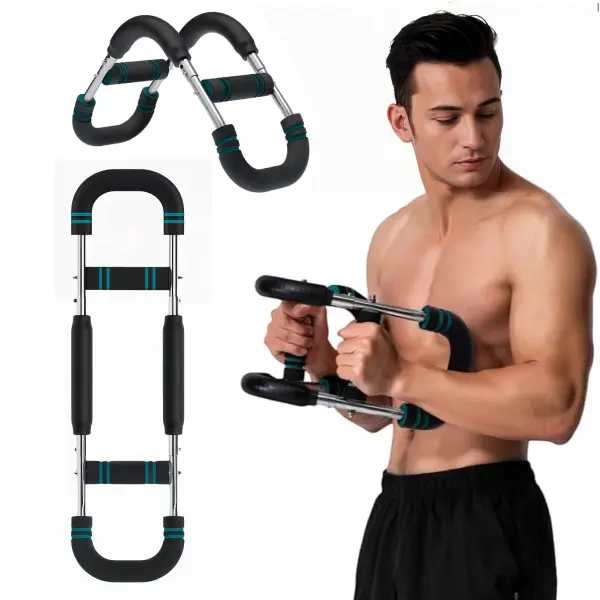 BurnerBeasts Twister Arm Trainer 60-90 LBS Adjustable Spring Resistance Twister Arm Trainer & Multifunctional Abs Crunch Indoor Arm Strength Trainer for Home Workout Equipment
