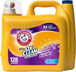 166.5 Fl oz Odor Blasters Fresh Burst 128 Loads Liquid Laundry Detergent 128 Loads Household
