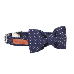 Lionet Paws Dog Collar with Bowtie, Durable Adjustable and Comfortable Collar for Small to Large Dogs and Cats