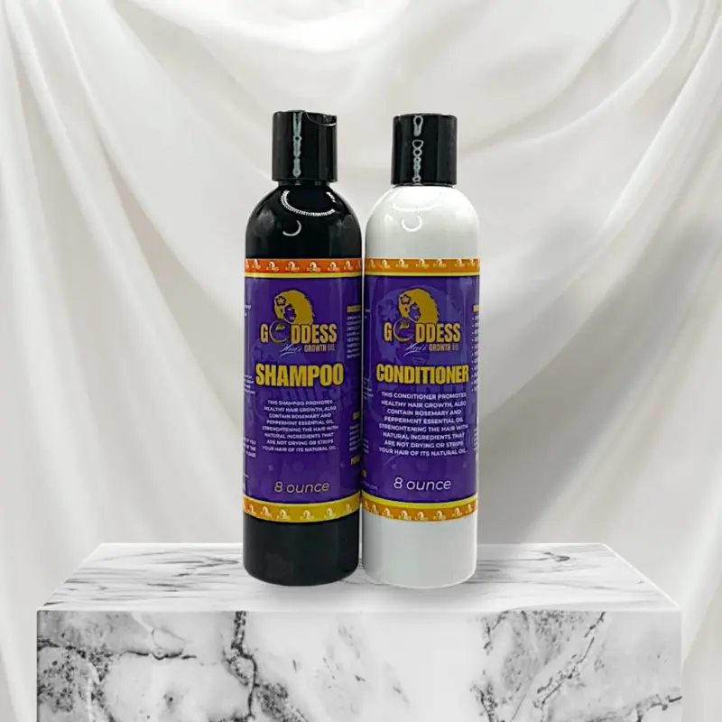 Shampoo and Conditioner Set - Sulfate-Free, Paraben-Free, Gentle Cleansing Haircare for Dry Hair, Hydrating Scalp Care with Black Castor Oil Moisturizer