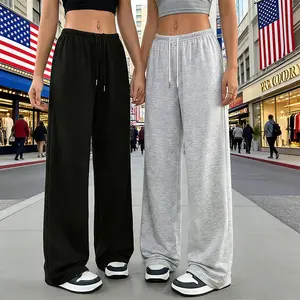 [ Summer Atmosphere ] Women's wide leg high waist drawstring casual pants, with a drape feeling, lazy style, casual and breathable, slimming high waist wide leg pants