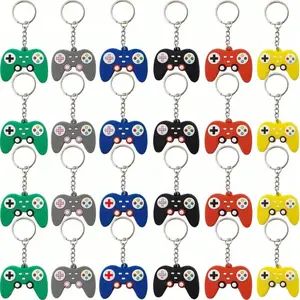 Game Controller Keychain Party Gift, Video Game Party Decor for Kids, Birthday Favors for Boys & Girls, Available in 6 Colors, Lightweight Keychain, Keychain Pendant, Keychain For Bags