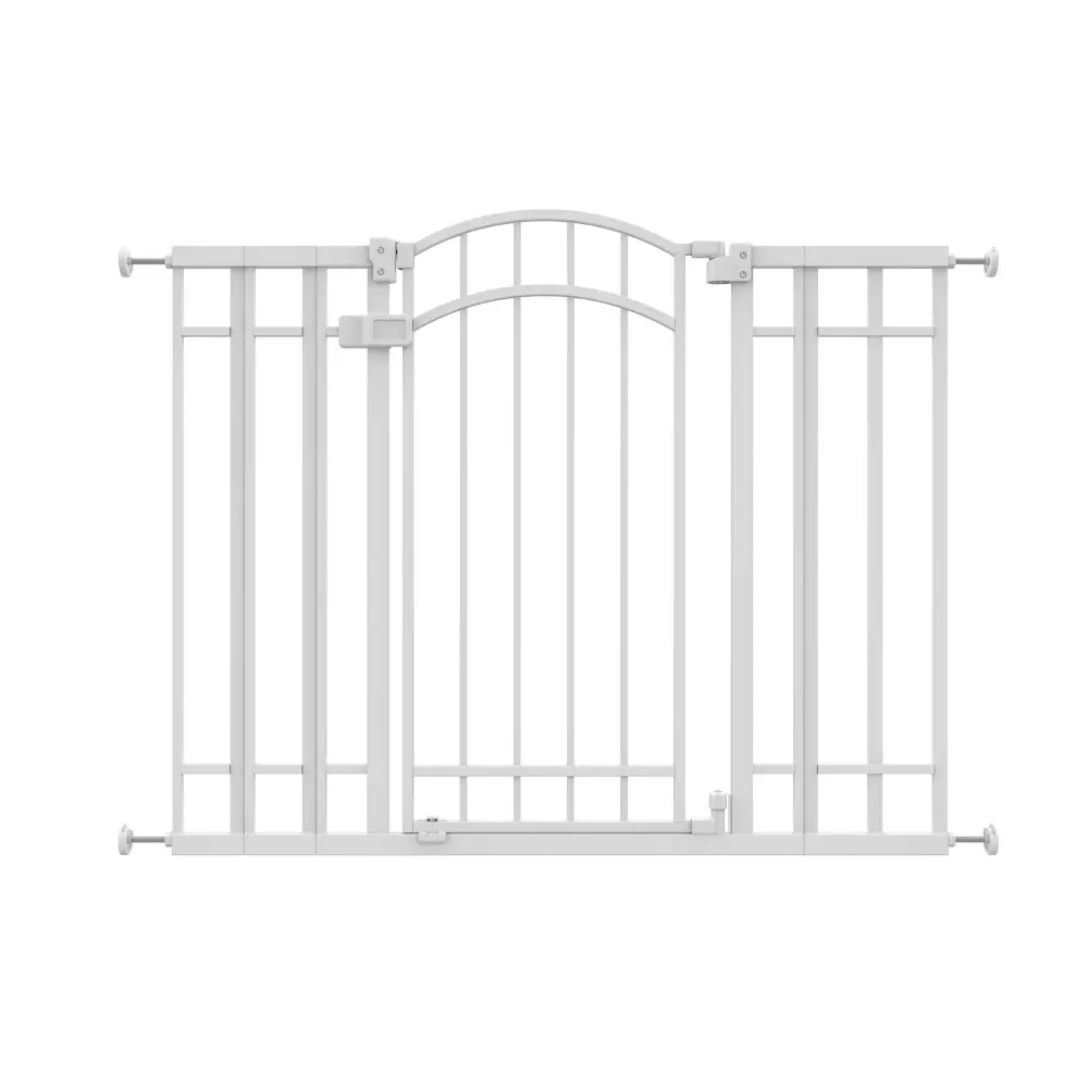 Summer by Ingenuity Adjustable Arched Pressure-Mount Plastic & Steel 48W Series Baby Safety Gate - White