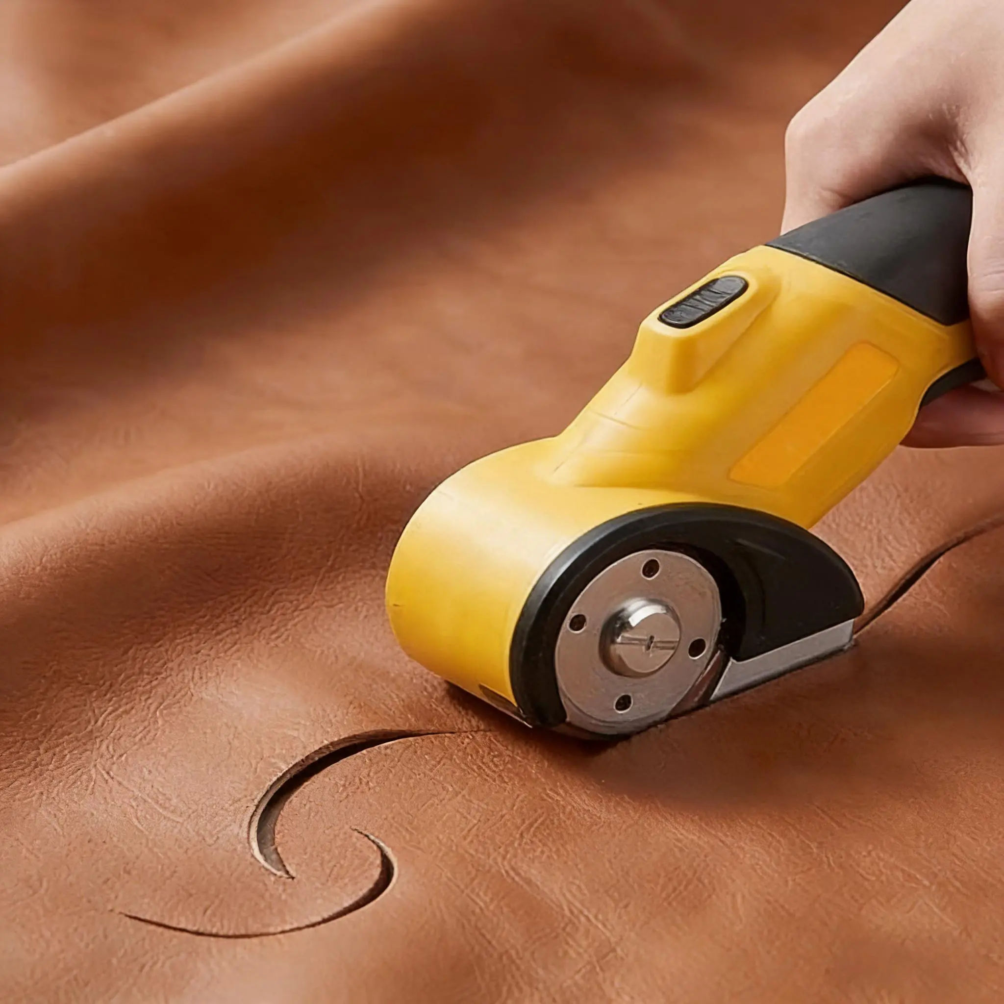 Cordless Electric Scissors & Fabric Cutter - Heavy Duty Rechargeable Stainless Steel Rotary Sewing Tool Kit with Ergonomic Handle, Cordless Freedom for Home Decor, DIY Crafts, Rug Cutting Projects