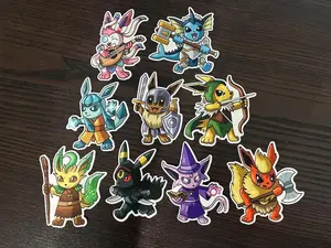 Eeveelutions Vinyl Sticker, Sylveon, Vaporeon, Jolteon, Flareon, Espeon, Umbreon for Laptop, Tumble or Mug, Car