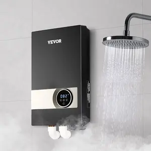 VEVOR 27kW Tankless Electric Water Heater - Instant Hot Water, LCD Touch Screen, Child Lock - Household Appliances (Father's Day Gift)