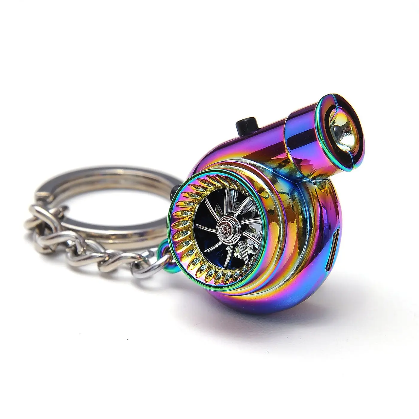 Boostnatics Electric Turbo LED Keychain w/ Sounds (Neochrome)