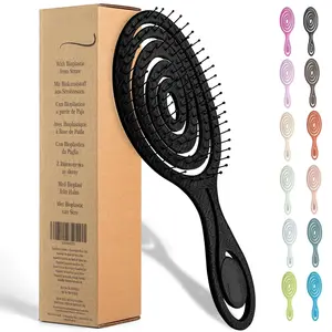 Spiral Hairbrush - Detangle Hair Brush - For Brushing Wet or Blow Dry Hair - Detangler Vent Brush