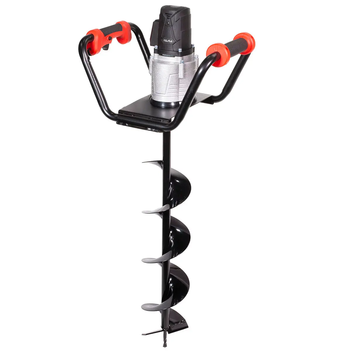 XtremepowerUS Electric Post Hole Digger - 1500W Motor, 6" Auger Bit, Anti-Vibration Grip, High-Torque Drive, Ergonomic Design for Gardeners, Comfortable Operation, Ice Fishing, Fence Installation