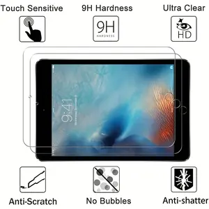 [2-pack] Suitable for iPad mini4/iPad mini5 screen protectors, Tablet protector, scratch resistant tempered glass film, display cover, ultra-thin layer, high hardness, impact resistant layer, touch screen protector, iPad users, Accessories