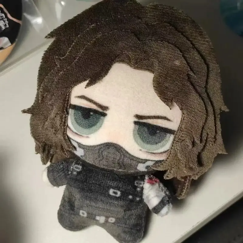 10cm Bucky Barnes White Wolf Cute Cotton Fabric Stuffed Animal, Unisex Superhero Keychain Pendant, Fan Gift Toy, Wolf Stuffed Animal