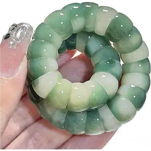 VelmoraJewelry B Anxiety Relief Items Natural Bodhi Seed Bracelets Anxiety Fidget Bracelets Jewelry Protection Healing Gift Stretch Sensory Beaded for Adults