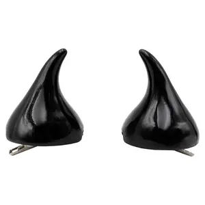 Horror Hair Clip Horns - Black
