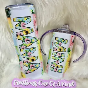 Matching mommy and daughter tumblers
