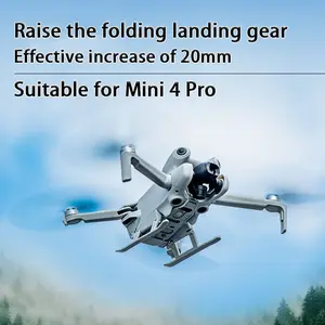 Mini 4 Pro Foldable Extension Kit, Quick Release Extend Legs Folding, Compatible with Dji Mini 4 Pro Drone Accessories, Essential Uav Gear