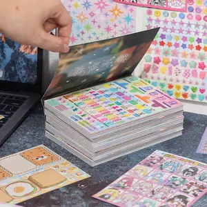 30pcs Sparkling Sticker Collection, Sticker Sheets, Decal, Self Adhesive Stickers for Scrapbooking, Shiny Decorative Stickers for Journals and Planners, Perfect for Note-Taking and Crafting