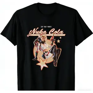 Fall Out Inspired Shirt Videogames Fans Graphic Tee Gaming Nuka Cola Personalized Funny Gift men's T-shirt Top Trending y2k cotton fashion Streetwear Casual